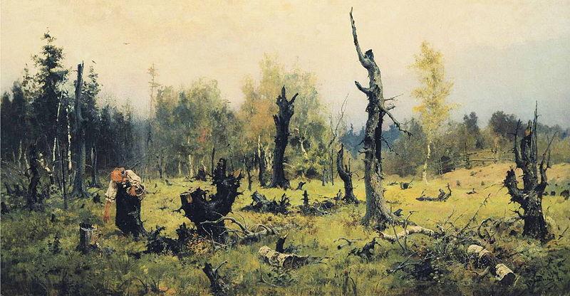 Vasily Polenov Burnt Forest